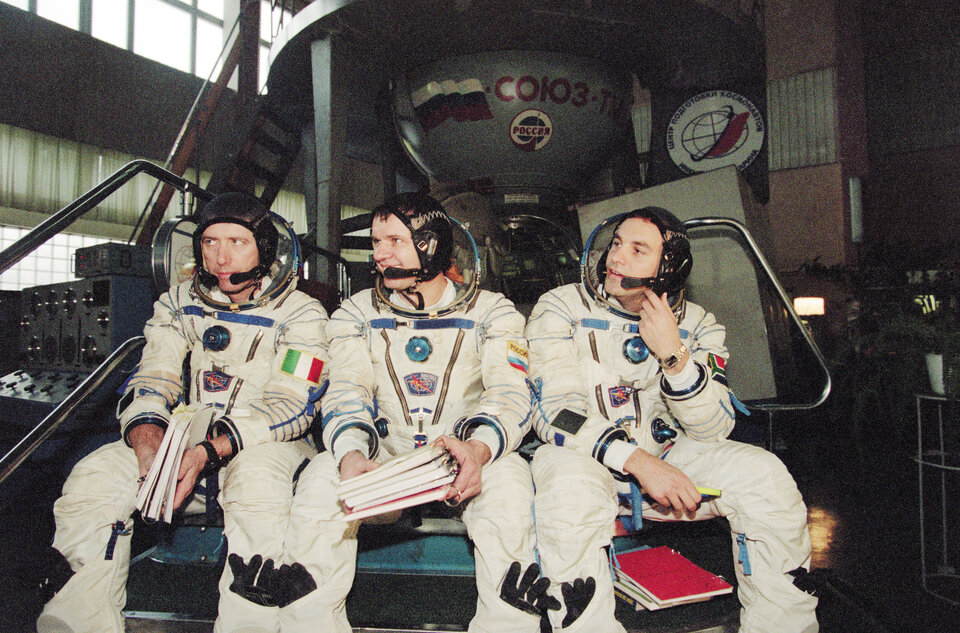 The three man Soyuz crew