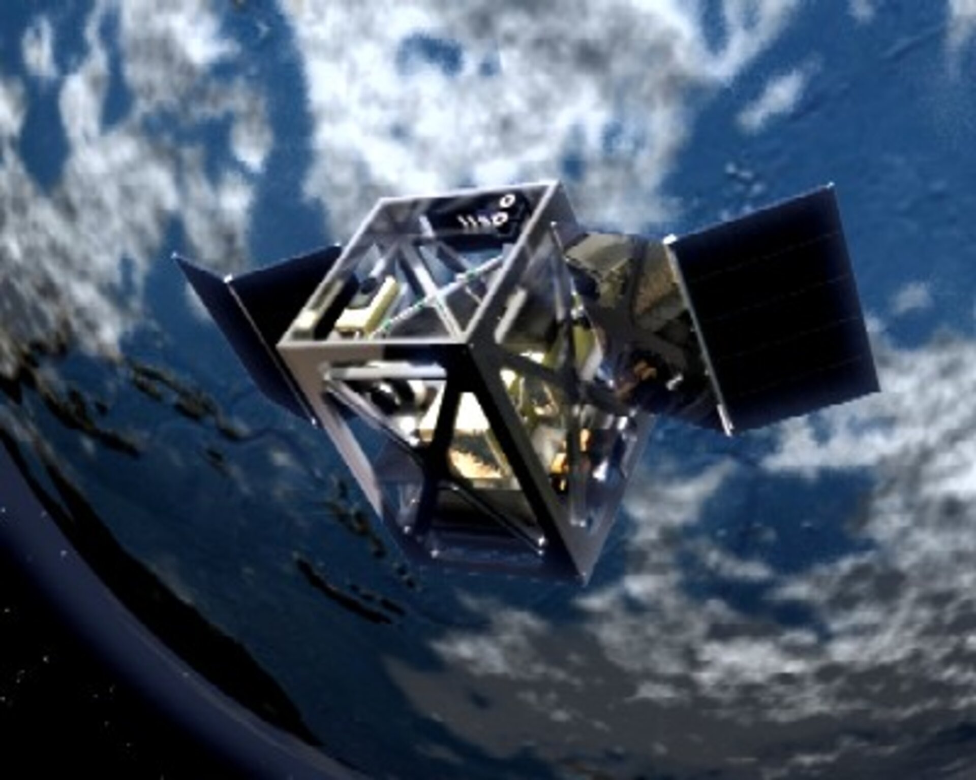Artist's impression of the satellite imagined by SSETI students