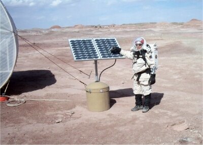 Dusting off the greenhouse solar panels