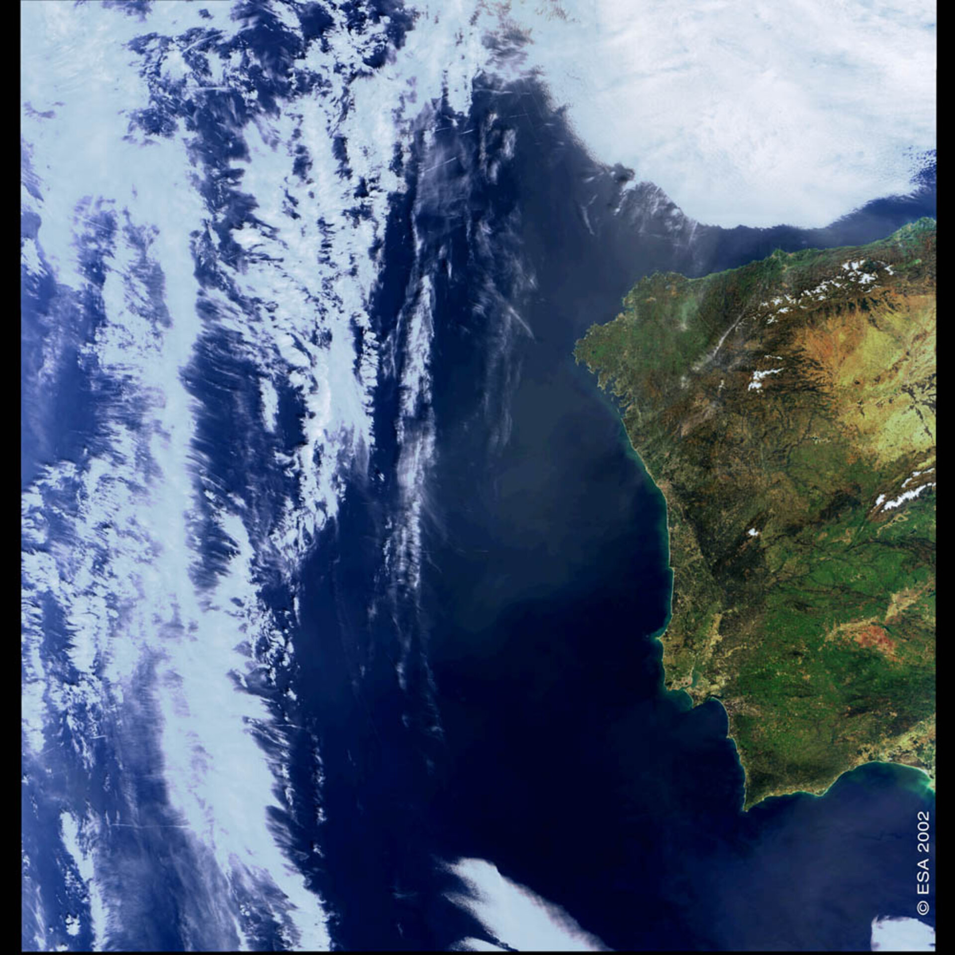 Portugal - MERIS, obtida a 21 de Março de 2002