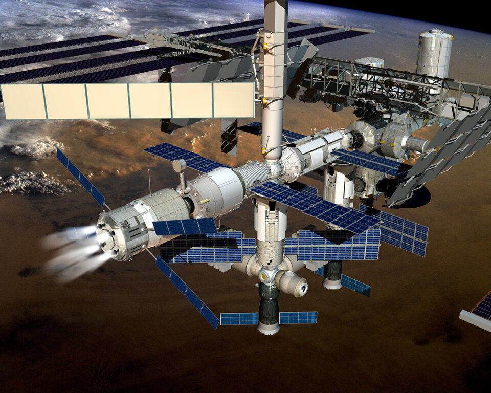Fase di attracco alla ISS