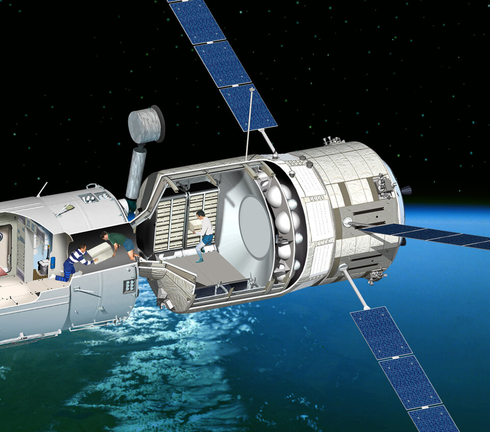 Astronauts will be able to access cargo and systems - for up to six months - whilst the pacecraft is docked to the ISS