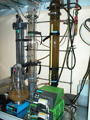 Anaërobische (zonder zuurstof werkende) reactor voor tests van slikverwerking (EPAS)