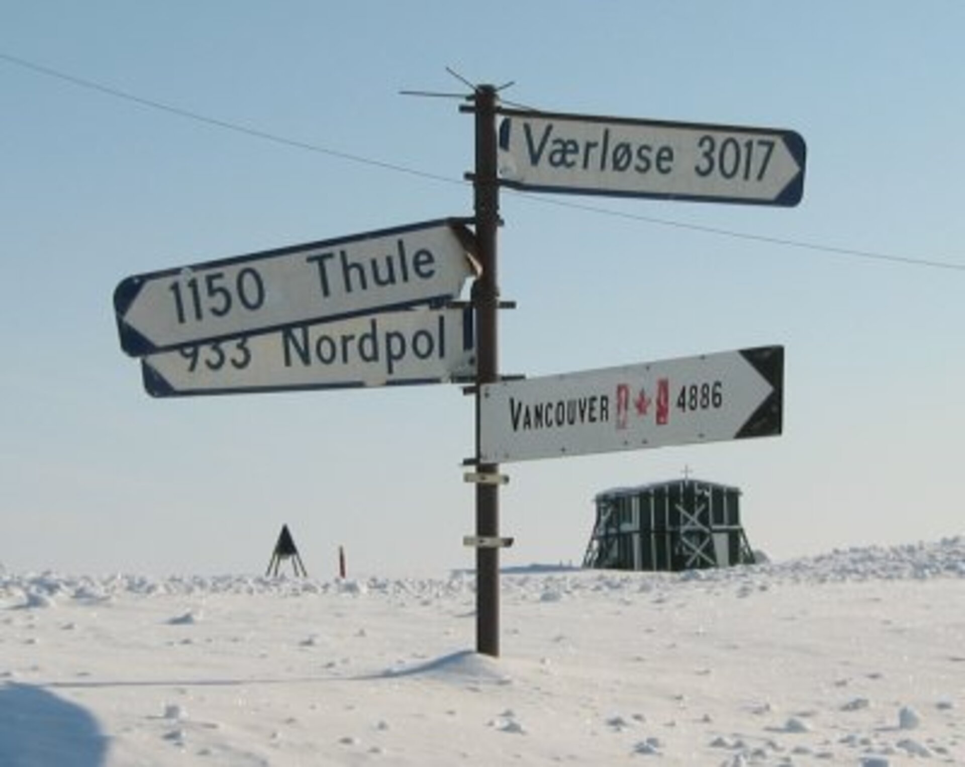 Station Nord i Grønland var base for flyvningerne