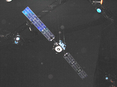 SMART-1 in den "Tiefen" der Raumfahrthalle auf der ILA
