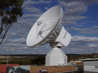 Die riesige Antenne der ESA in Australien