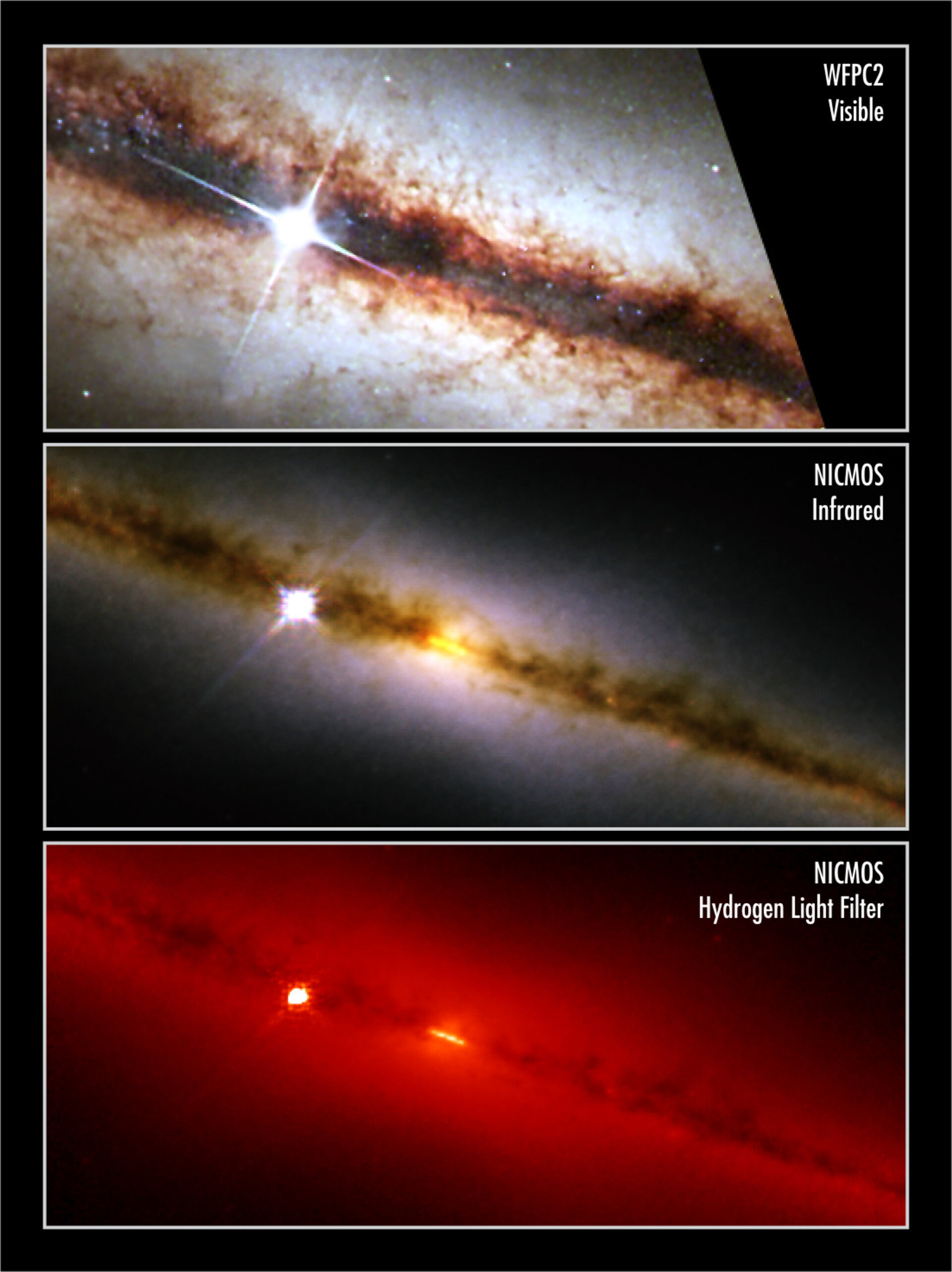 NICMOS finds a golden ring at the heart of a galaxy