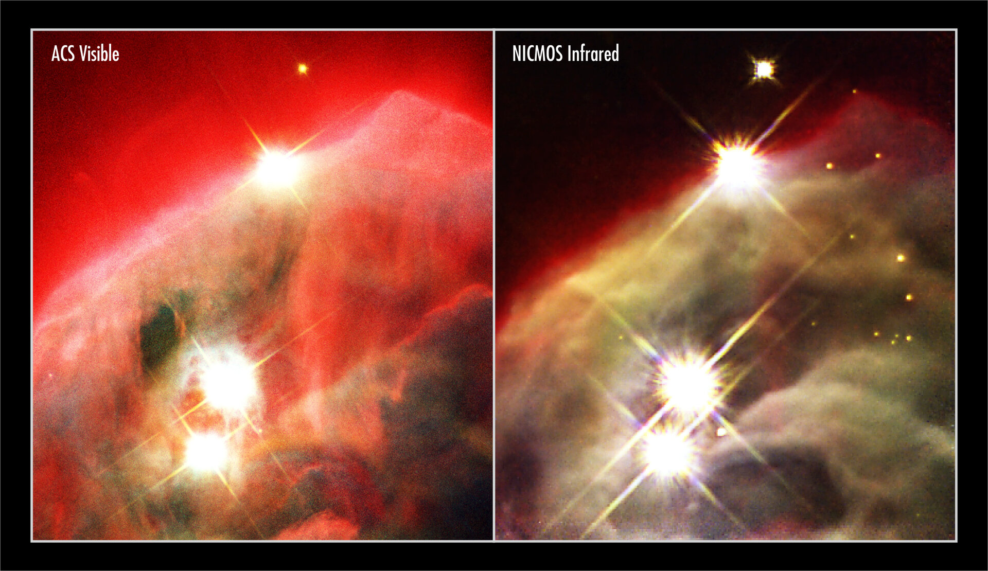 NICMOS uncovers dust layers to show inner region of dusty nebula
