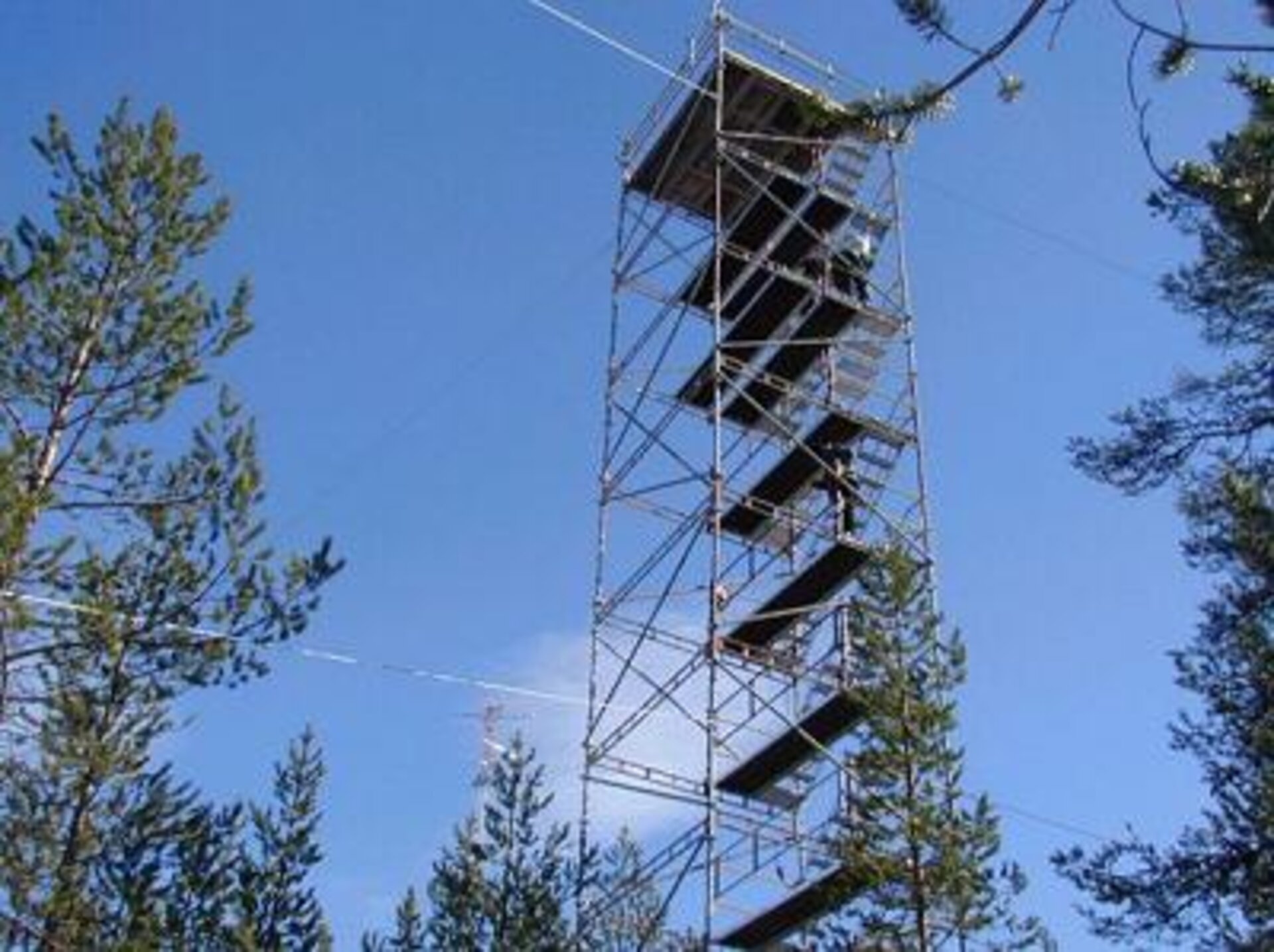 20 metre tower erected for the SIFLEX campaign