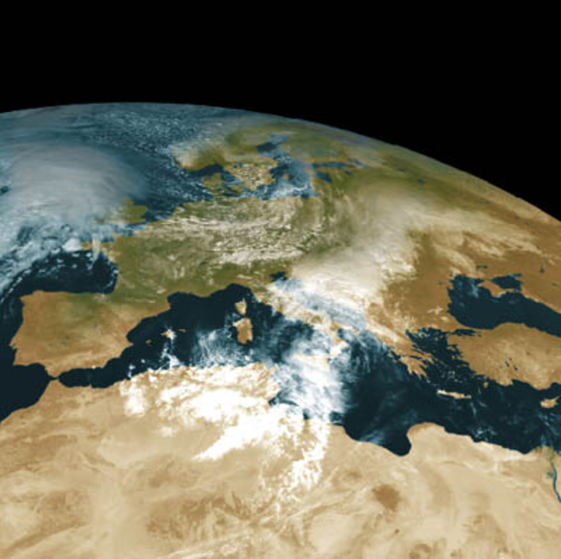 Europe viewed by Meteosat