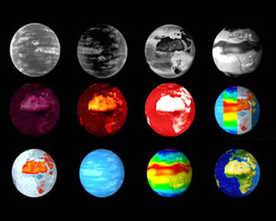 Grâce à ses douze canaux (les satellites Météosat actuels n'en ont que trois), MSG offrira aux météorologistes des images nouvelles de l'atmosphère, des terres émergées et des océans.