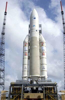 The Ariane 5 launcher will lift the new European Meteosat Second Generation (MSG) satellite and its co-passenger into orbit