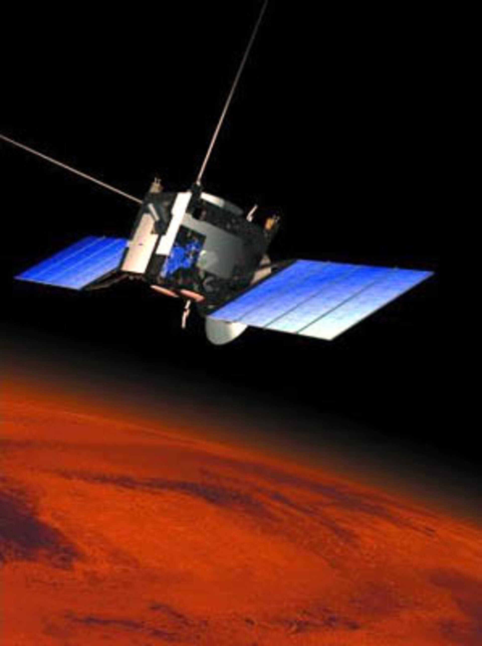 Mars Express im Orbit um den Roten Planeten