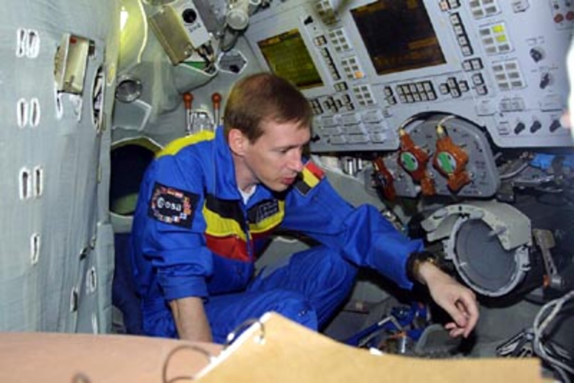 Training in the Soyuz simulator