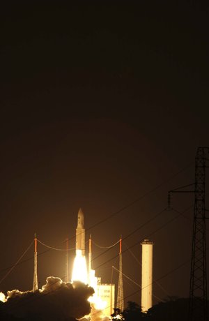 Liftoff of Ariane 5 Flight 155