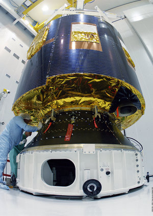 MSG-1 is installed on its payload adapter, the ACU 1666 IN S5B building