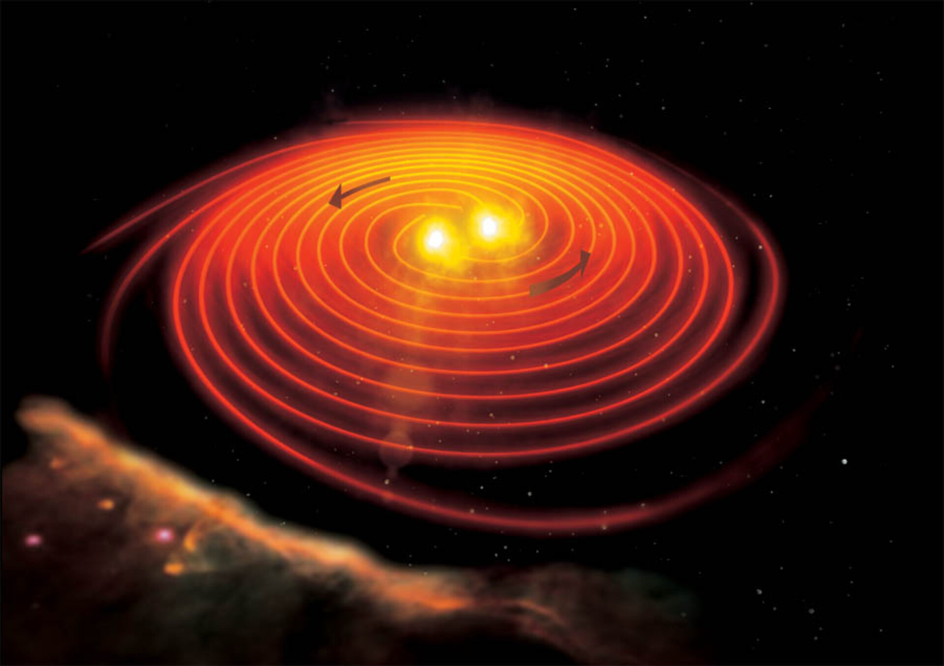 Ett tänkbart upphov till de korta gammablixtarna är när ett svart hål slukar en neutronstjärna