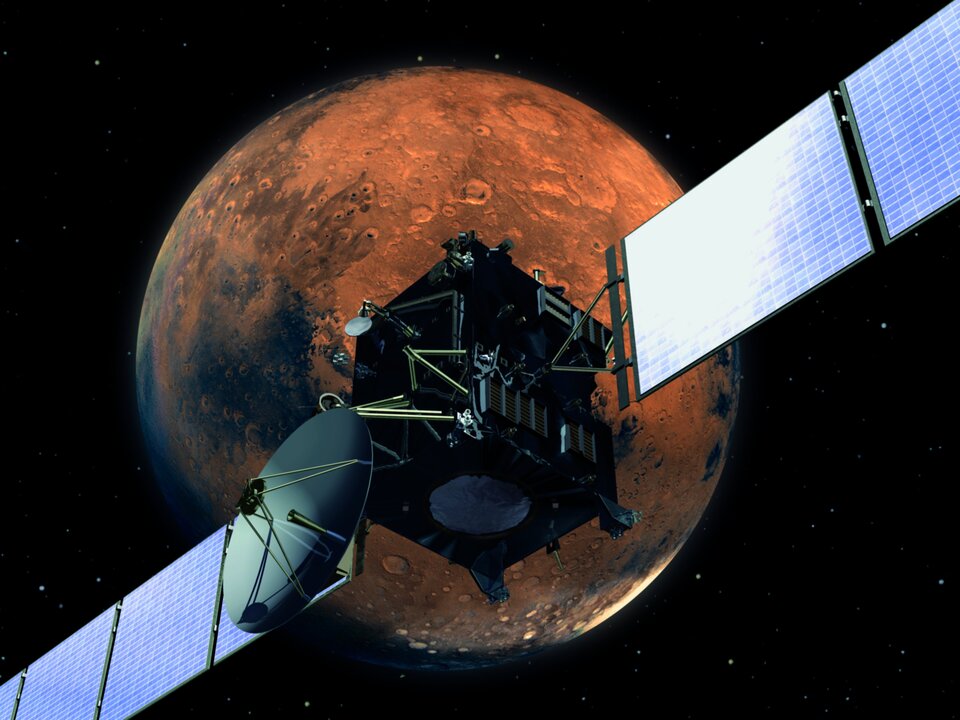 Rosetta passeert Mars in 2005