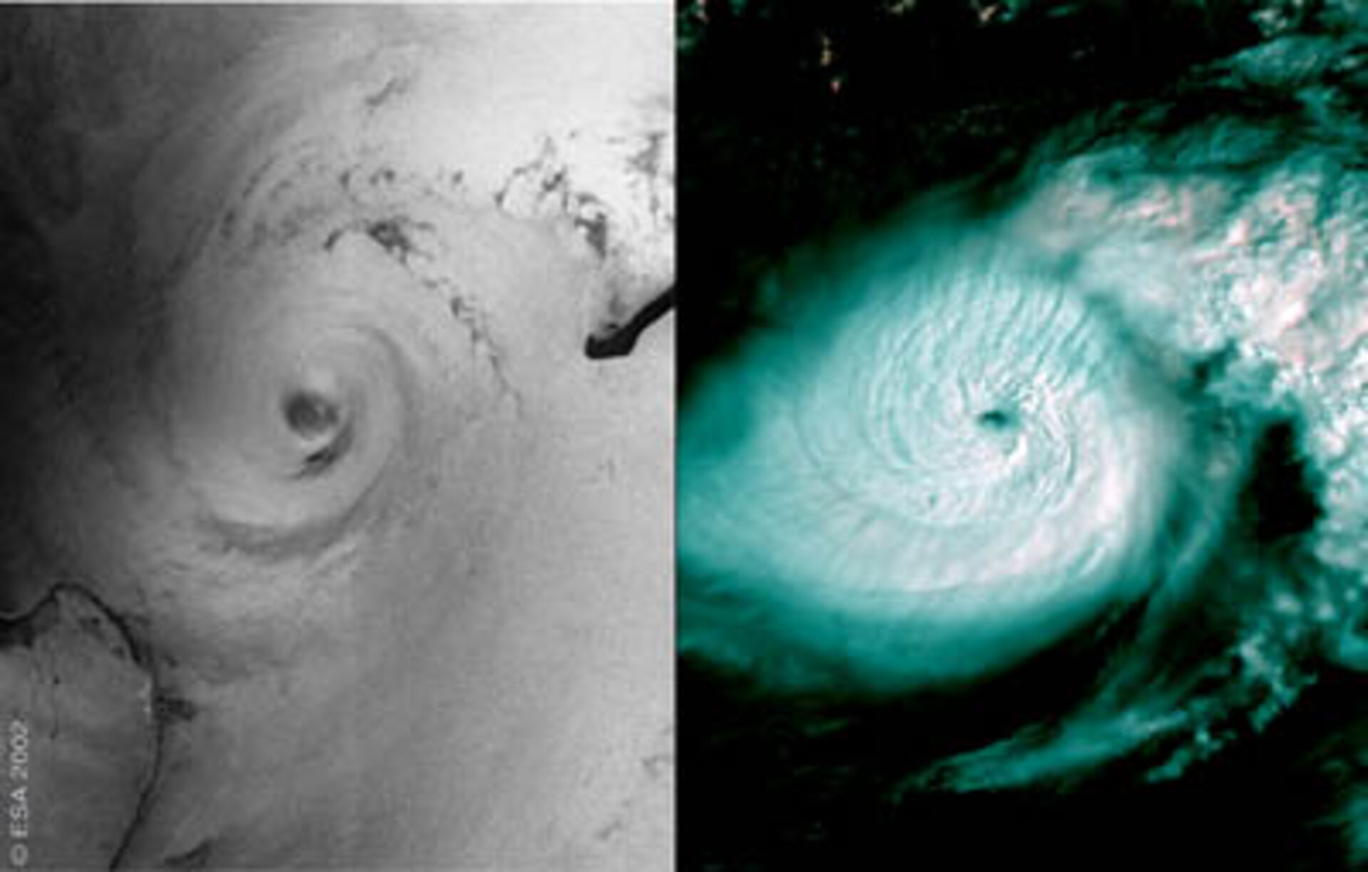 ASAR and MERIS images of Hurricane Isidore