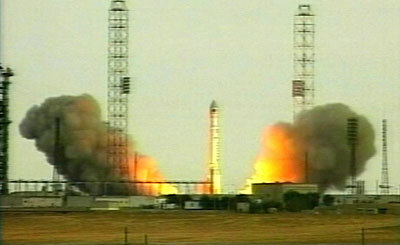 De lancering van Integral op 17 oktober dit jaar met behulp van een Proton-raket vanaf de Russische lanceerbasis Baikonoer