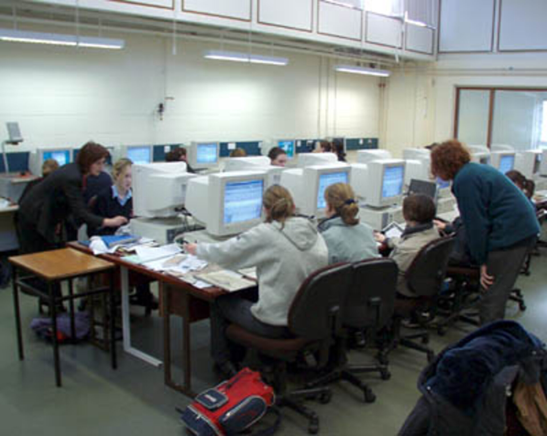 Internet access via satellite at Carndonagh Community School