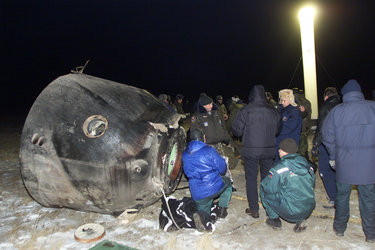 Odissea Mission crew members land in Kazakhstan