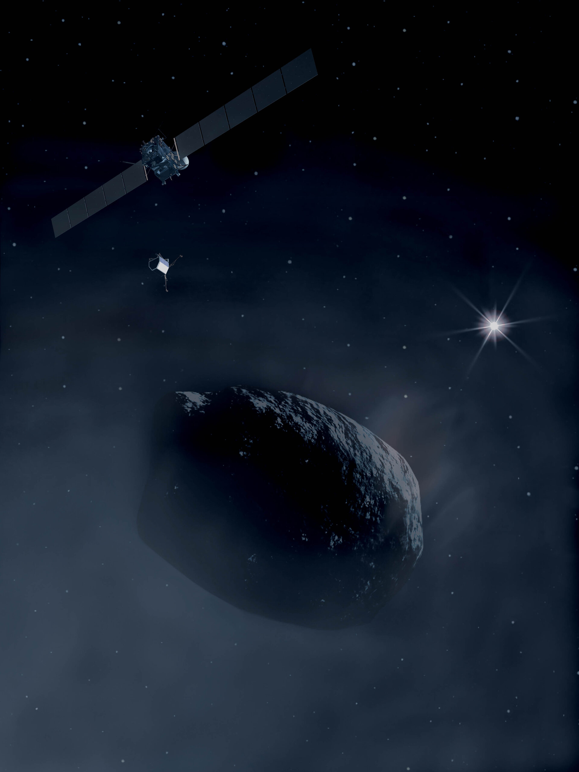 Rosetta approaching its ultimate destination: Comet 67P/Churyumov-Gerasimenko