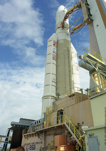 Ariane 5 ECA on the launch pad