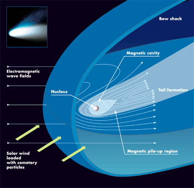 Structure of a comet's environment