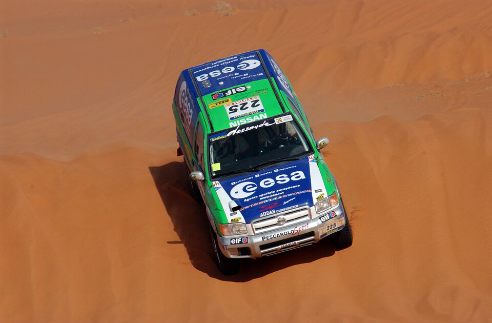 Sur le rallye Dakar 2003, les technologies spatiales ont protégé homme et équipement des températures extrêmes