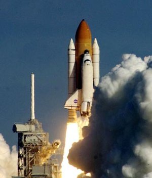 Liftoff of space shuttle Columbia on STS-107