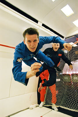 22 seconds of zero gravity gives a hint of life in space