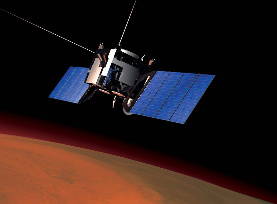 Mars Express in een baan om Mars
