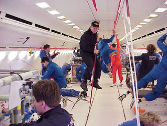 Floating during the 34th ESA Parabolic Flight Campaign