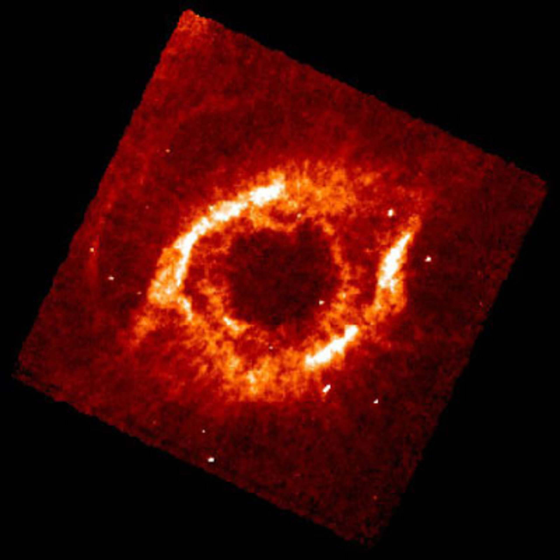 ISO's ISOCAM image of the Helix