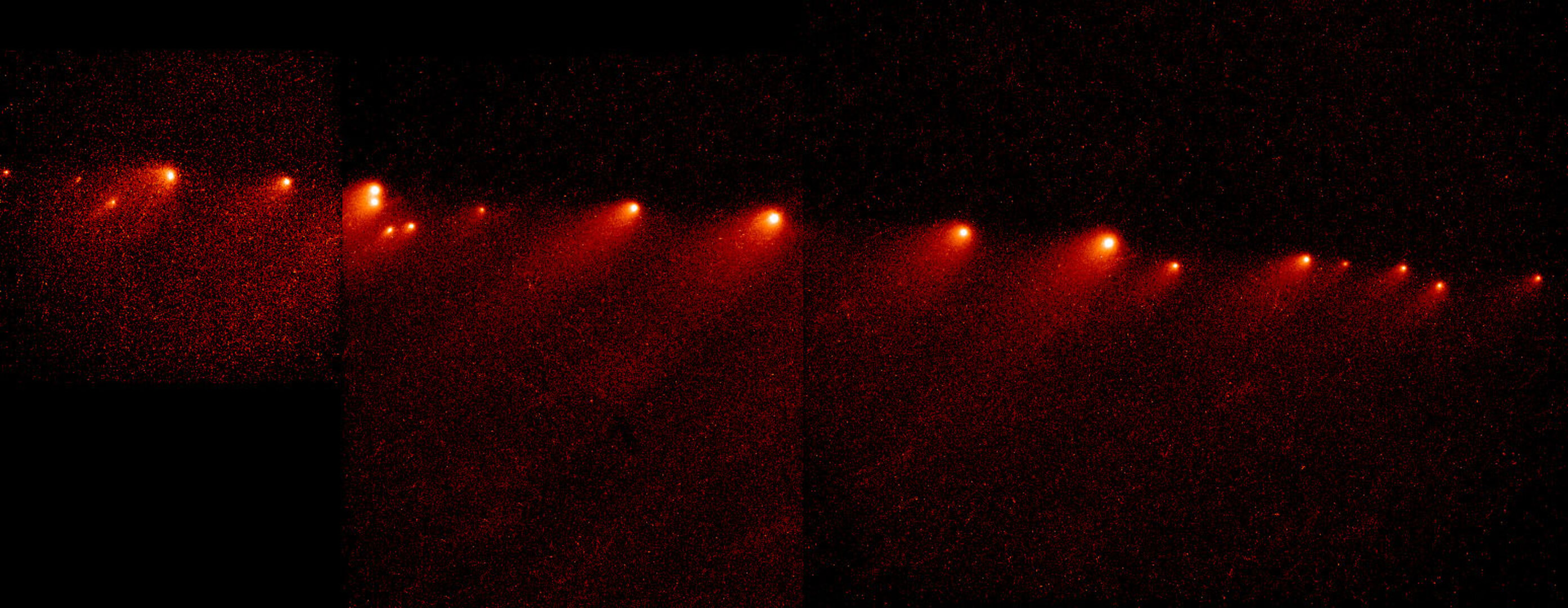 Comet Shoemaker-Levy 9 disintegrates