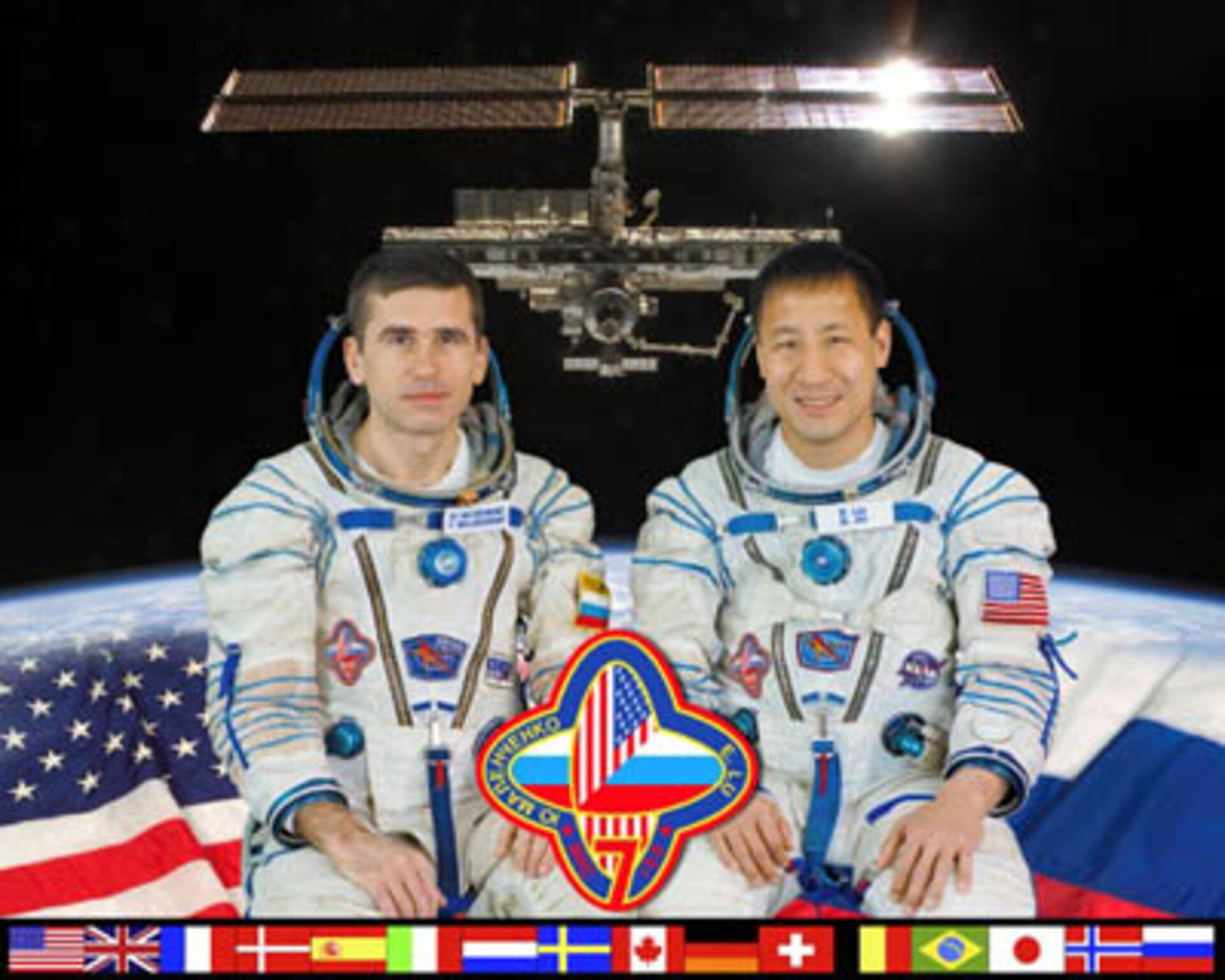 Cosmonaut Yuri Malenchenko and Astronaut Edward Lu