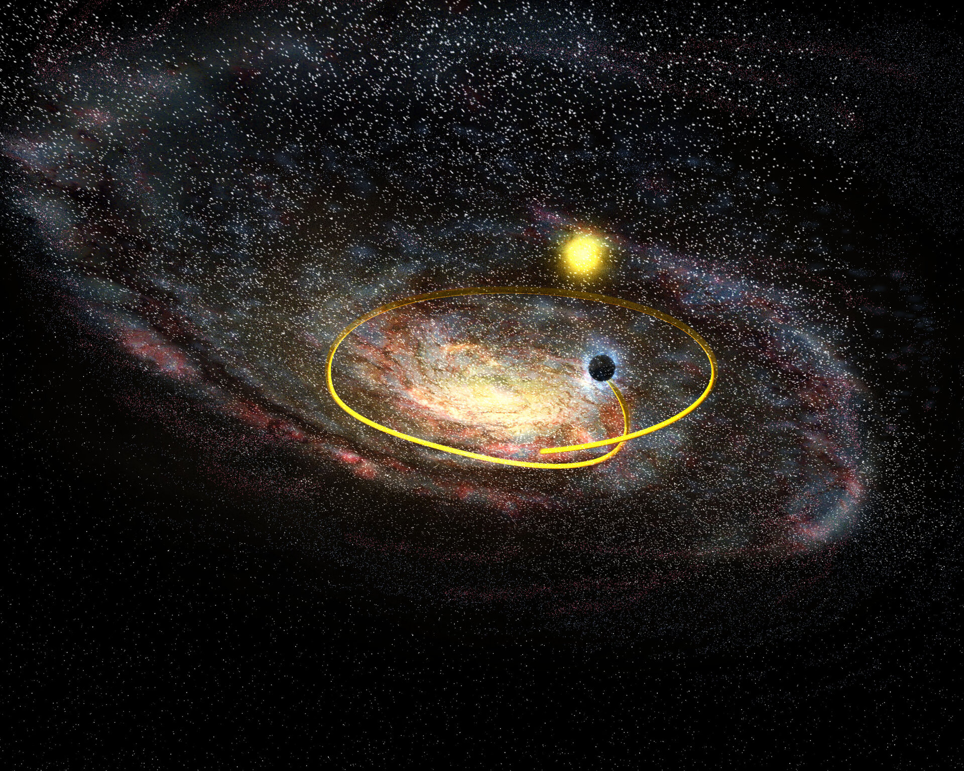 GRO JI655-40, a black hole hurtles across the plane of the Milky Way