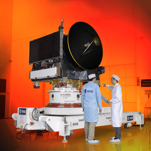 Mars Express integration at Intespace facilities