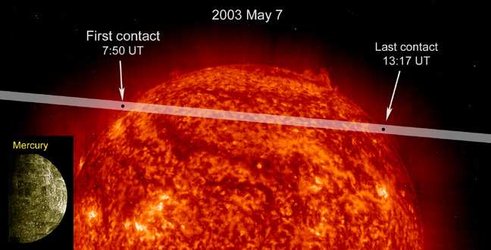 Mercury will pass in front of the Sun