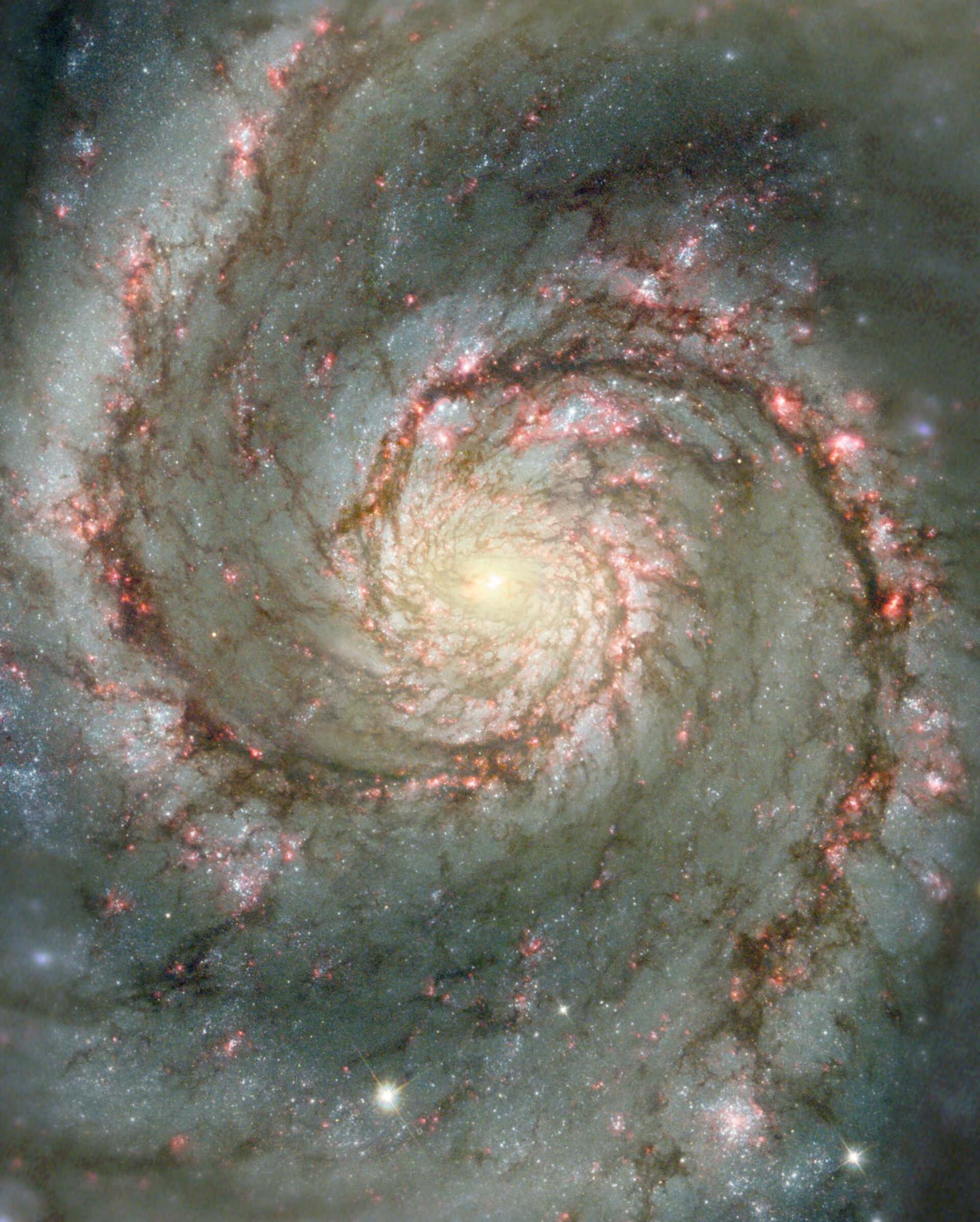 NGC 5194, heart of the Whirlpool Galaxy