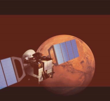 Mars Express in een baan rond de Rode Planeet