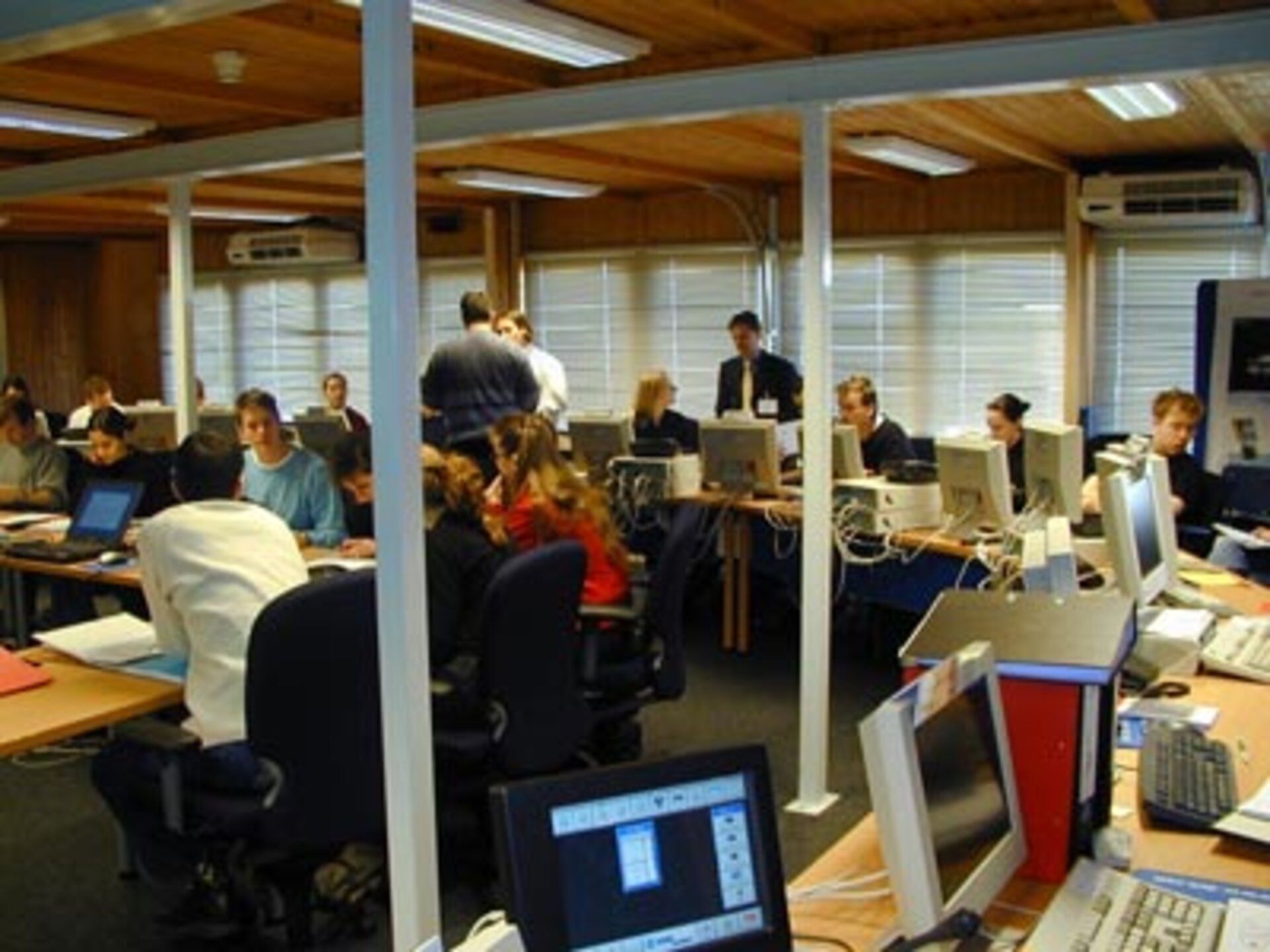 Students in the Concurrent Design Facility at ESTEC