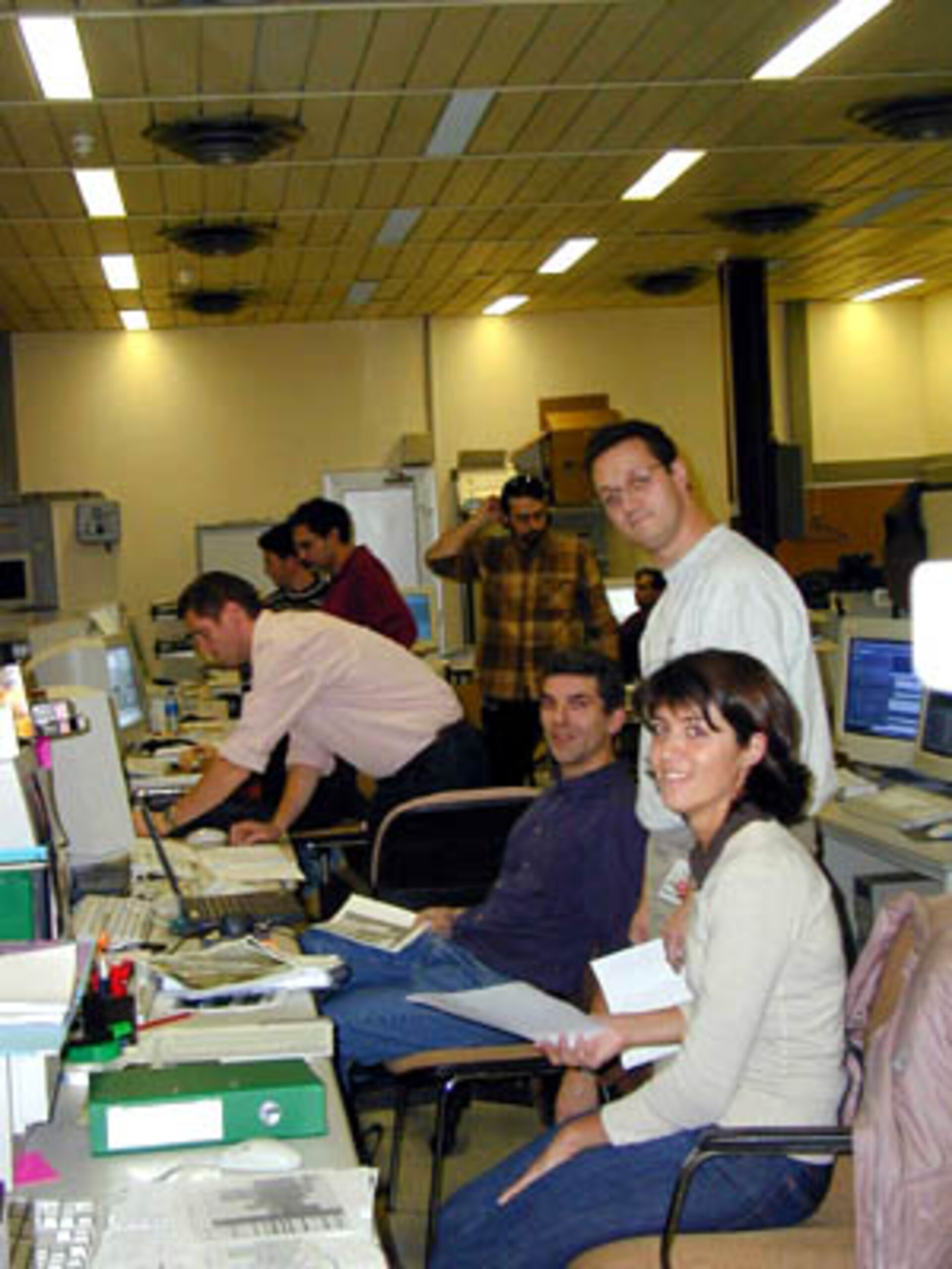 Team during the thermal test