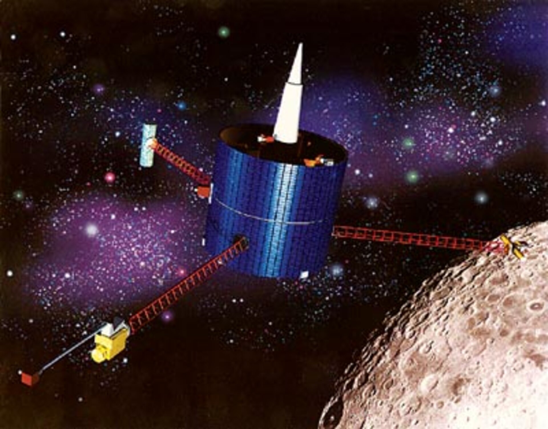 The American Moon probe 'Lunar Prospector'