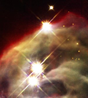 NICMOS uncovers dust layers to show inner region of dusty nebula (NICMOS image)