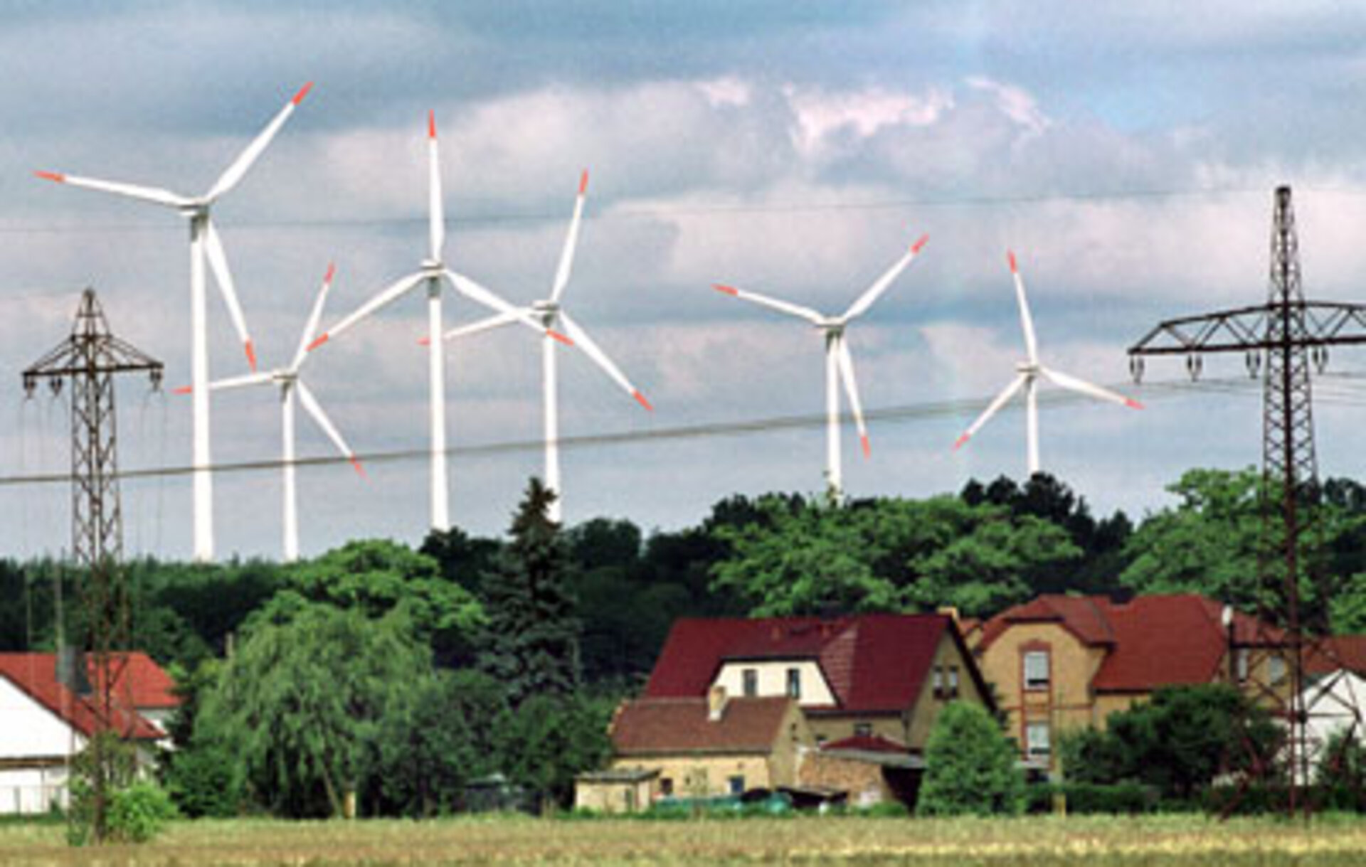 A wind power plant