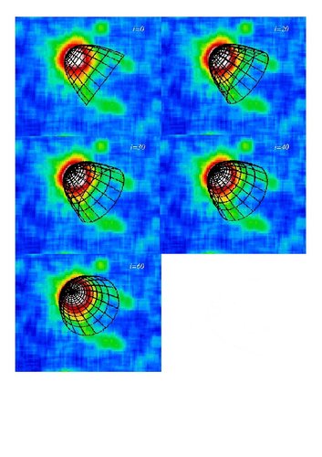 Computer models of the shockwave created by Geminga
