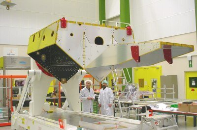 Constructie van het satellietplatform voor Cryosat