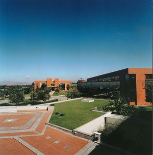 ESRIN's ground facilities with Envisat building in the background